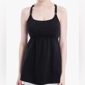 NWT Black maternity nursing tank top